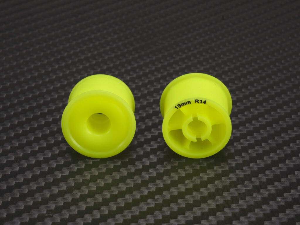 Yellow Color Machine Wheel Mini-Z 2WD Machine Cut Delrin Yellow Wheels (Formula One Style) – PN Racing